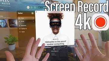 Vision Pro: How to Record Screen Record in 4k! Tutorial