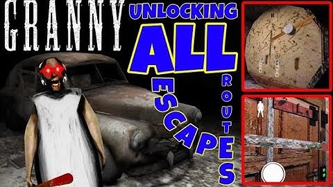 Unlocking All Escape Routes In Granny Version 1.8.2