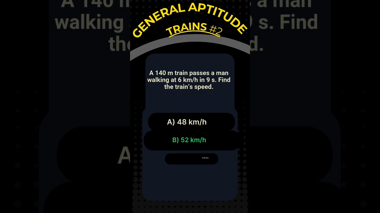 Train Aptitude #2 for SSC | RRB | Bank | CAT | GATE | UPSC | NDA | CDS | State PSC | Railway Exam