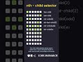 Master CSS Child Selector: Style Like a Pro! 🎨 #CSS #tipsandtricks #codemonarch