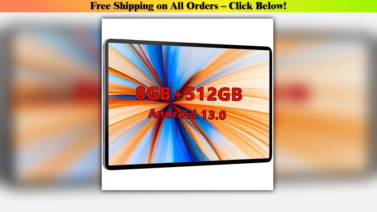 2025 New Google 5G Pad 10.1 Inch Tablets 2K HD Display Octa Core 8GB RAM 512GB ROM Dual SIM Cards