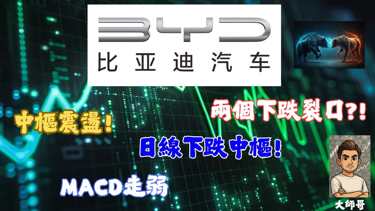 1211.hk - [🧊 比亞迪跌穿支撐位，技術面全面轉弱！]