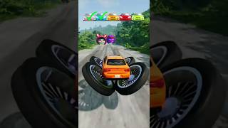 colourful Car's #gamingshorts #crashtest #beamngdrive #carcrash #beamngmods #realisticcrashes