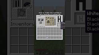 How to make the number 8 as a banner in Minecraft  #minecrafttutorial #creativebanner