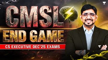 CMSL END GAME | CS EXECUTIVE ONE SHOT REVISION | DEC 25 EXAMS | CS AMIT VOHRA | UNACADEMY