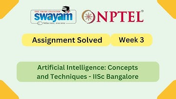 Artificial Intelligence: Concepts and Techniques Week 3 |NPTEL My Swayam #nptel #nptel2025 #myswayam