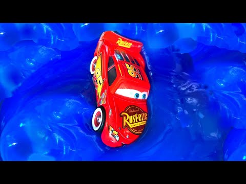 Disney Cars Toys Rayo McQueen, Carros Juguetes, Coches in Slime