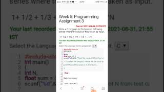 programming assignment 3 answer week 5 nptel #nptel #week5 #programmingassignment #problemsolving