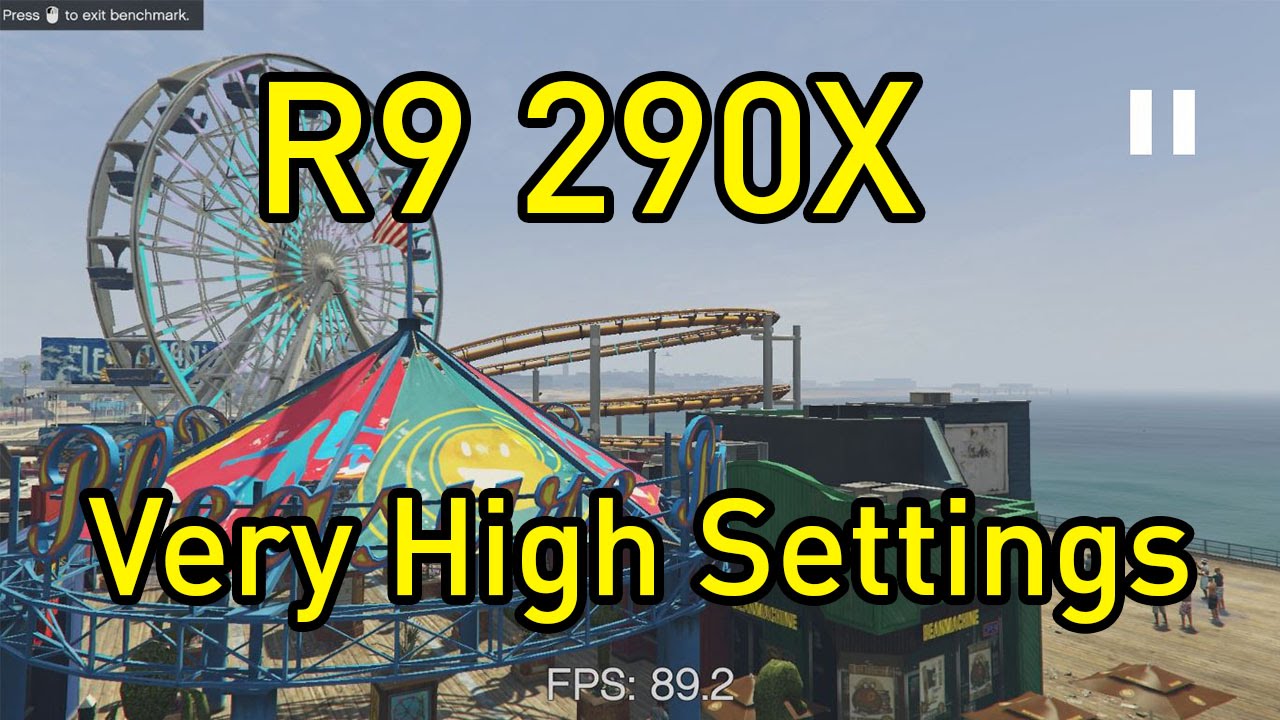 Grand Theft Auto V PC Benchmark Test -  R9 290X | 1920x1080