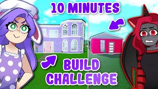 10 MINUTE Bloxburg Build CHALLENGE With MOODY! (Roblox)