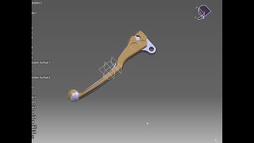 Bike Lever Catia Scan Data 3D scaning