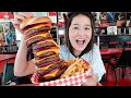 HEART ATTACK GRILL! 8X8 Octuple Bypass Burger Challenge In Las Vegas! Mukbang - Food Challenge