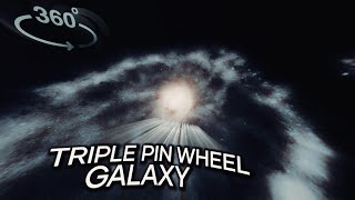 360° VR: Discover the Triple Cardwheel Galaxy [8K]