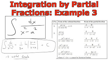 Integration by Partial Fractions: Example 3