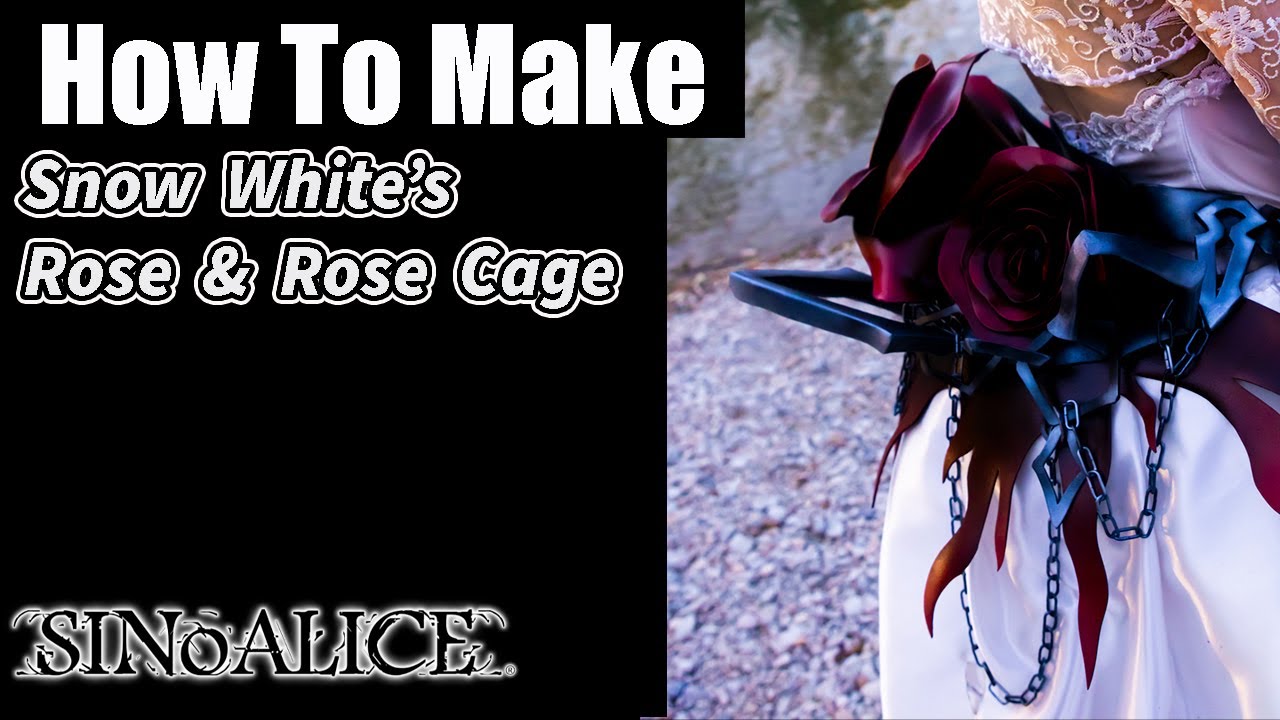 How to make Snow White's Rose & Rose Cage from SINoALICE- DIY EVA Foam Cosplay Tutorial