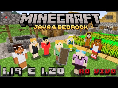 Minecraft Bedrock & Java SURVIVAL 1.19 /1.20 Com Os Inscritos #minecraft #minecraftaovivo