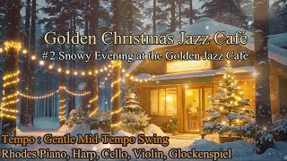 Quán cà phê jazz Giáng Sinh ánh vàng giữa rừng tuyết ☕❄️ | Nhạc BGM 6 giờ #2 screenshot 3
