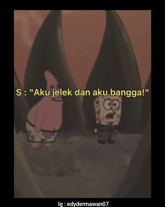 story WA 30 detik ( Spongebob ,aku jelek dan aku bangga )