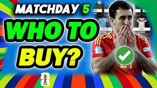 UPDATED MATCHDAY 5 BEST PLAYERS TO BUY✅ | FIFA WORLD CUP FANTASY FOOTBALL 2026 screenshot 1