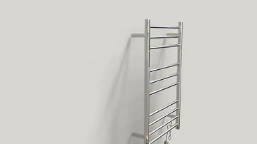 how to install a heated towel rack hardwired