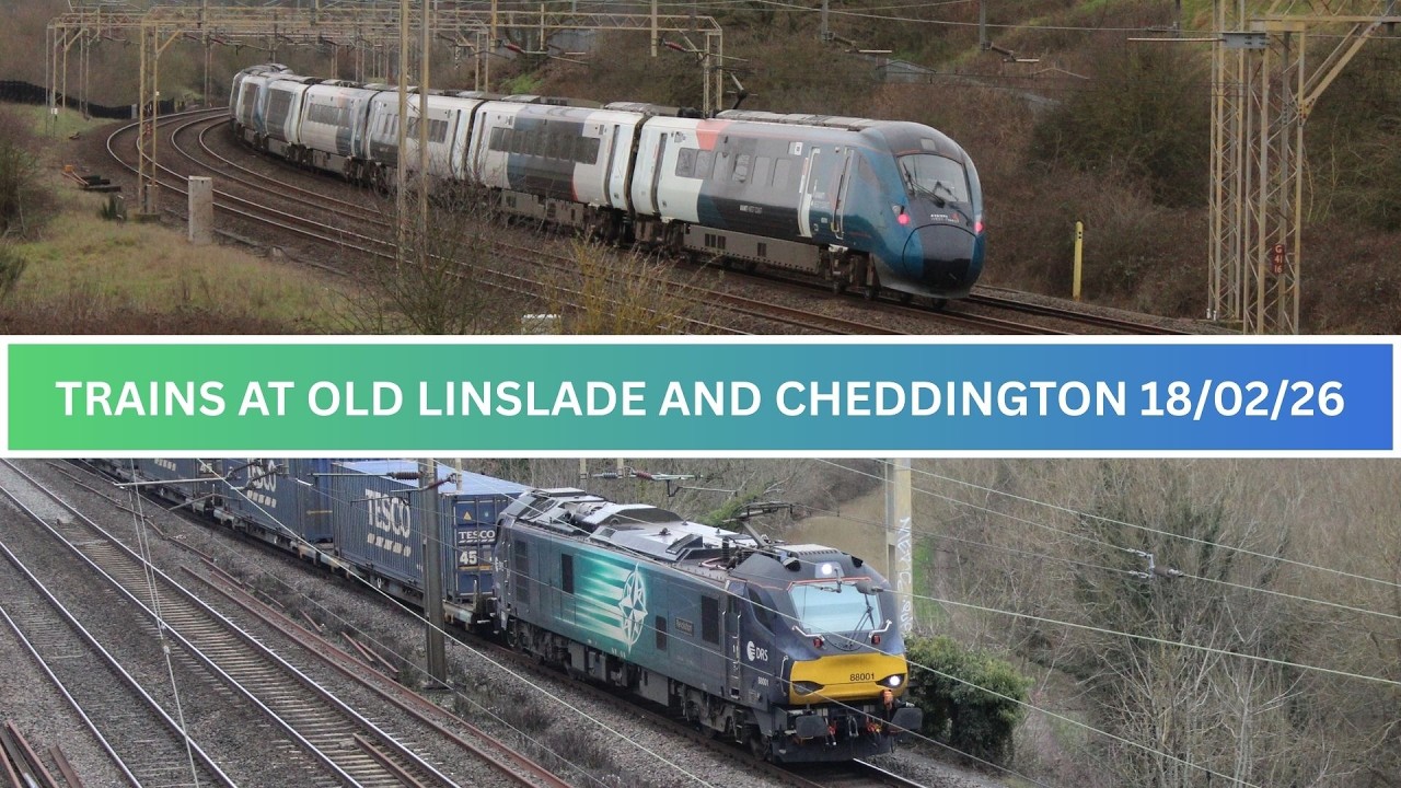 TRAINS AT OLD LINSLADE AND CHEDDINGTON 18/02/26
