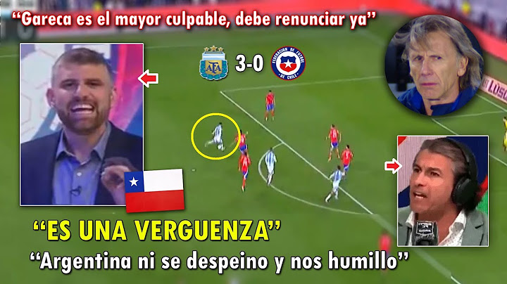 DESTROZADOS! PERIODISTAS CHILENOS LLORAN LA GOLEADA de ARGENTINA VS CHILE 3-0 HOY
