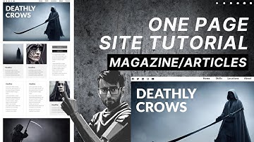 One Page Site Tutorial Example - Magazine Articles Website - Elementor Wordpress Tutorial