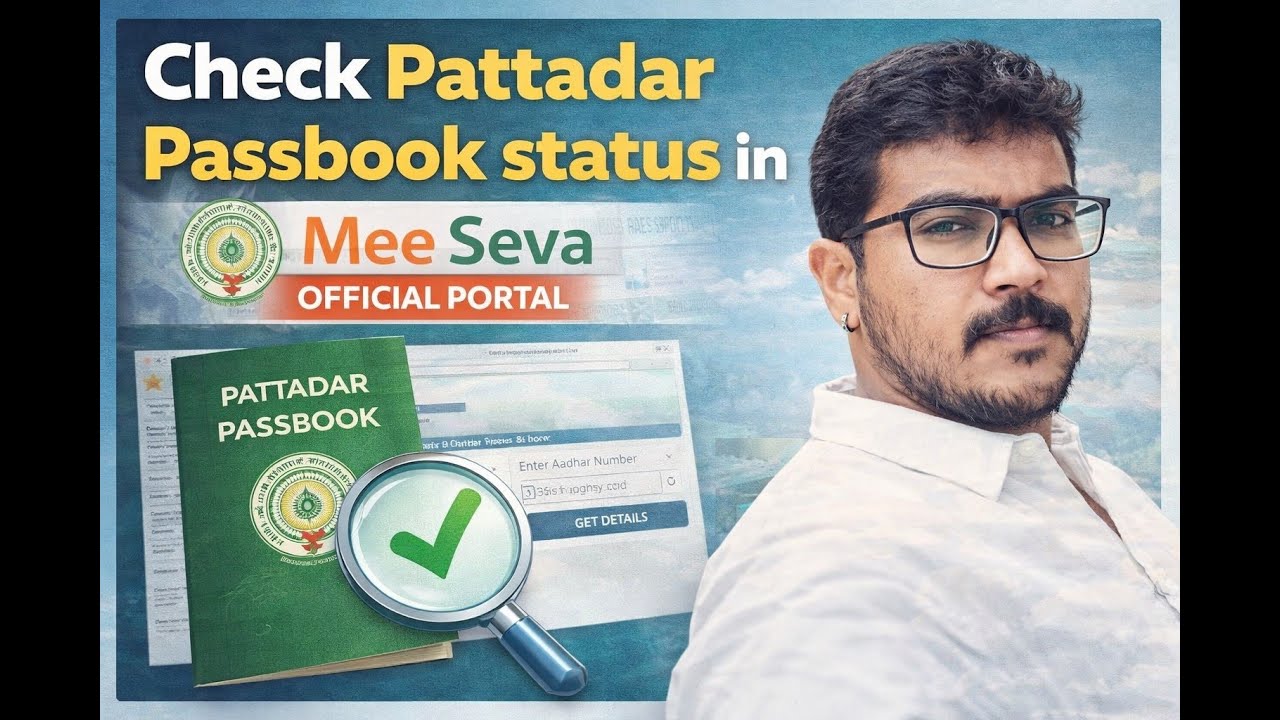 Check Pattadar Passbook status in mee seva official portal || Latest 2026