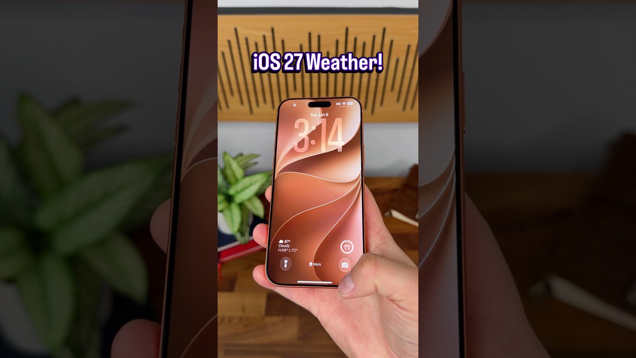 The iOS 27 Weather App got an update! #ios27beta #ios #apple #tech #iphone