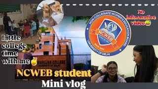 NCWEB student mini vlog // college time with me // ramanujan college 