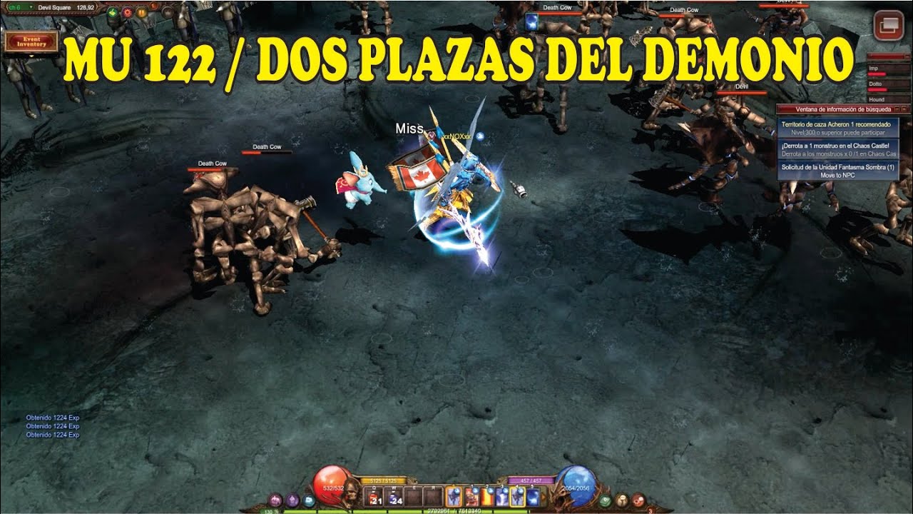 MU ONLINE WEBZEN - 122 DOS PLAZA DEL DEMONIO / GAMEPLAY ESPAÑOL - YouTube