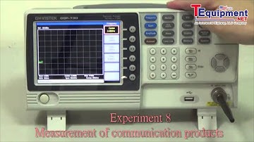 Instek GSP-730 Experiment 8: Measurement of communication products