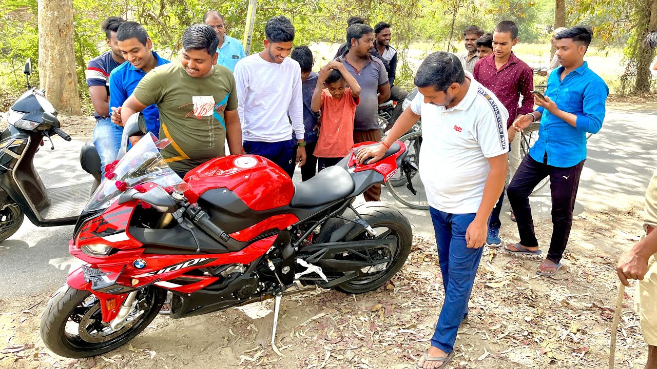 My Villagers reaction on My New Superbike🏍️!! BMW S1000RR Pro