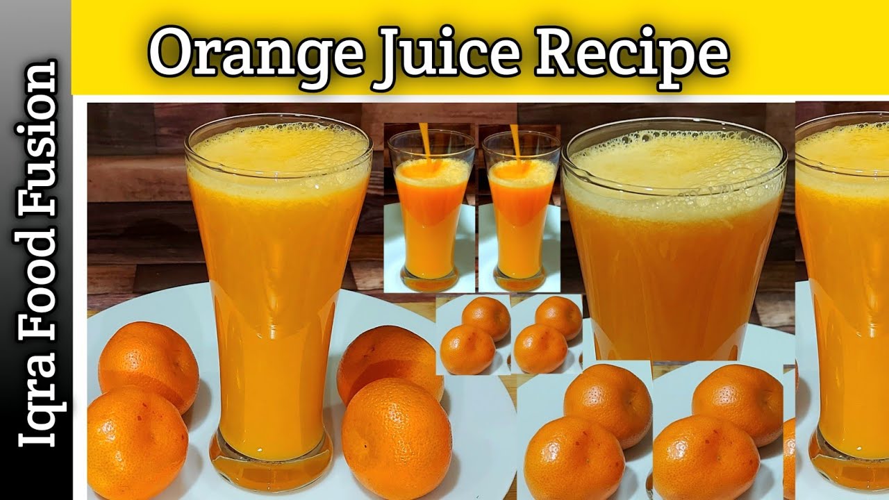 Orange Juice Recipe || Fresh Orange Juice Recipe || Summer Drink || Iqra Food Fusion
