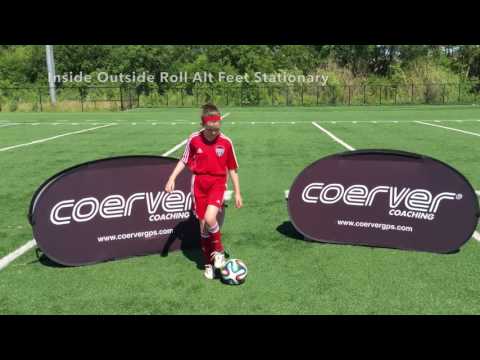 Inside outside roll- alternating feet (stationary)