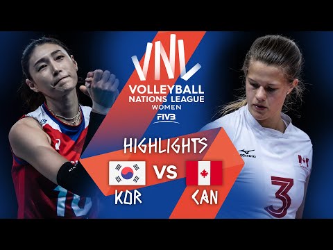 KOR vs. CAN - Highlights Week 4 | Women's VNL 2021