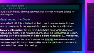 Understanding Java Threads: Resolving Output Issues with Odd and Even Number Printing