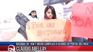 12 jul 2018 Vecinos de Portal de Inca protestaron por condiciones insalubres y aún sin solución