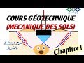 Cours gotechnique mcanique des sols chapitre i dfinition identification et classification