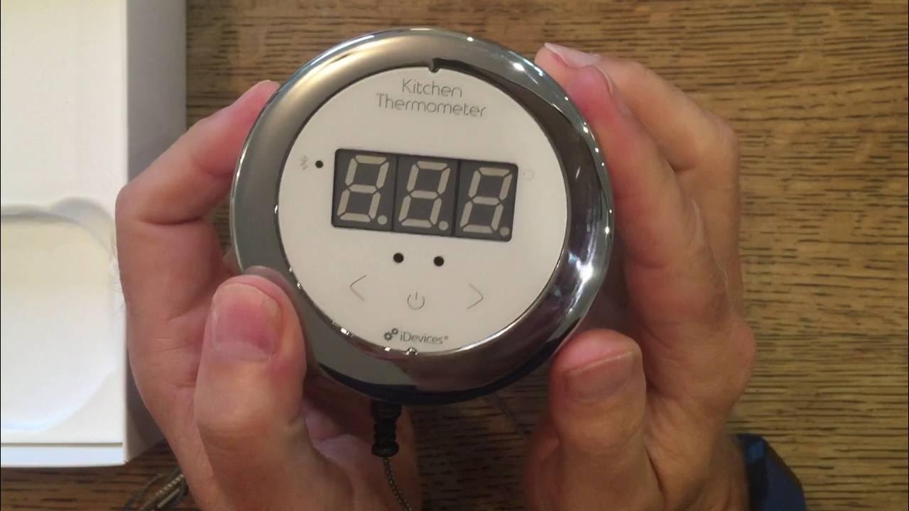 iDevices Bluetooth Kitchen Smart Thermometer Review YouTube