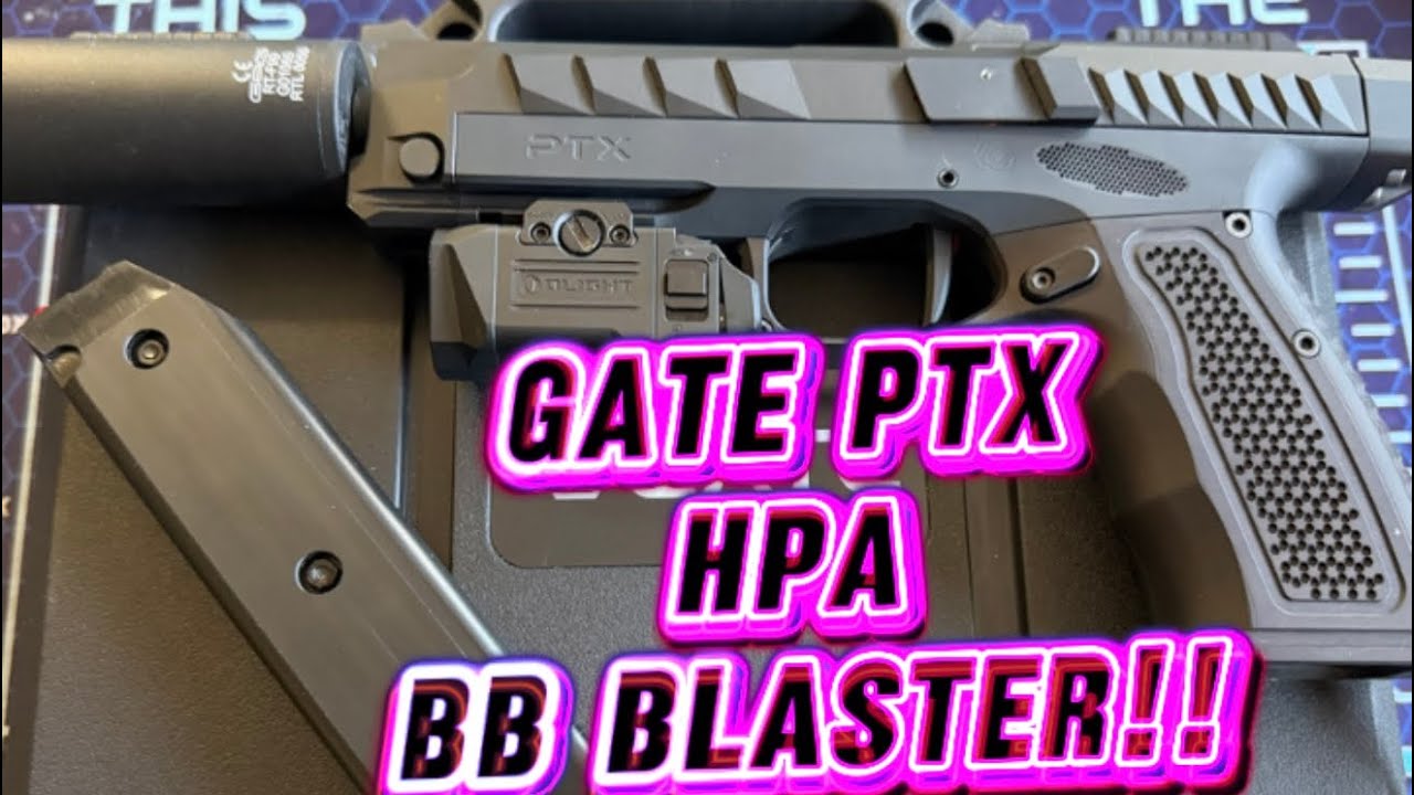 Пневматический пистолет HPA для страйкбола!!! Gate PTX с двигателем Pulsar S2!!! Это зверь! @Gate...
