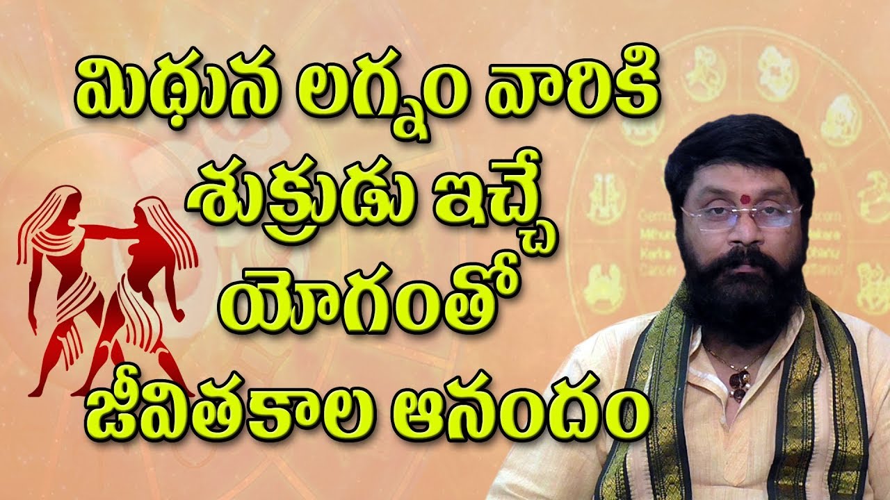 మిథున లగ్నం వారికి శుక్రుడు ఇచ్చే యోగంతో జీవితకాల ఆనందం | mithun lagna ...