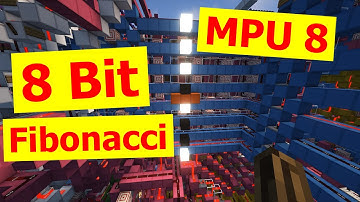 MPU 8 - 8 bit Fibonacci [ 3.3 Hz Minecraft Redstone CPU ]