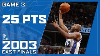 Jerry Stackhouse Helps WIZARDS to WIN Game 3 With 25 PTS | 2003 EAST FINALS