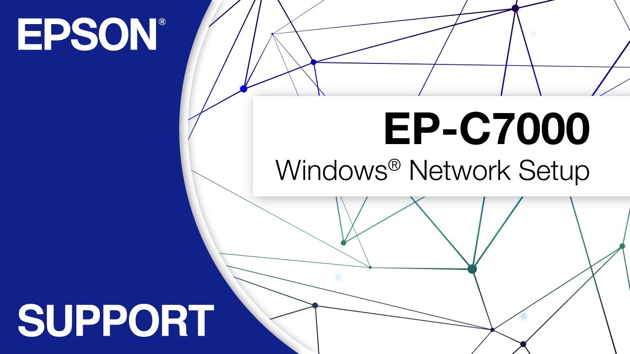 Epson WorkForce Pro EP-C7000 | Windows Network Setup - YouTube