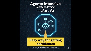 Agents Intensive Capstone - What i did Easy way 4 certificate #capstoneproject #kaggle #ai #capstone
