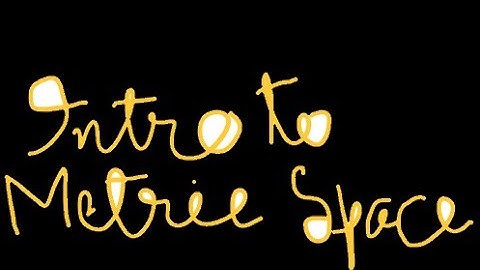 Metric Spaces: Intro | Definition to Metric Space | Jak Higher Mathematics