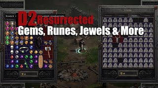 Diablo 2 Resurrected - What To Do With All Those Gems, Runes, & Jewels!