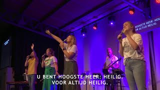 Voor altijd heilig/Worthy of it all/Ik verhoog U/Waardig is Uw Naam/Jezus, wij verhogen U