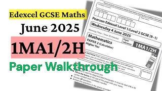 Edexcel GCSE Maths 1MA1/2H June 2025 Paper 2 (Calculator) | Full Walkthrough & Answers